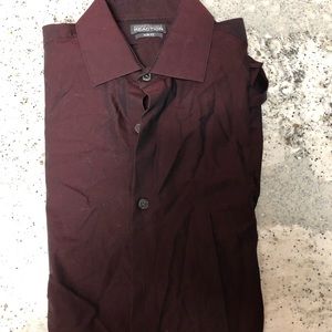 Maroon Kenneth Cole Dress Shirt